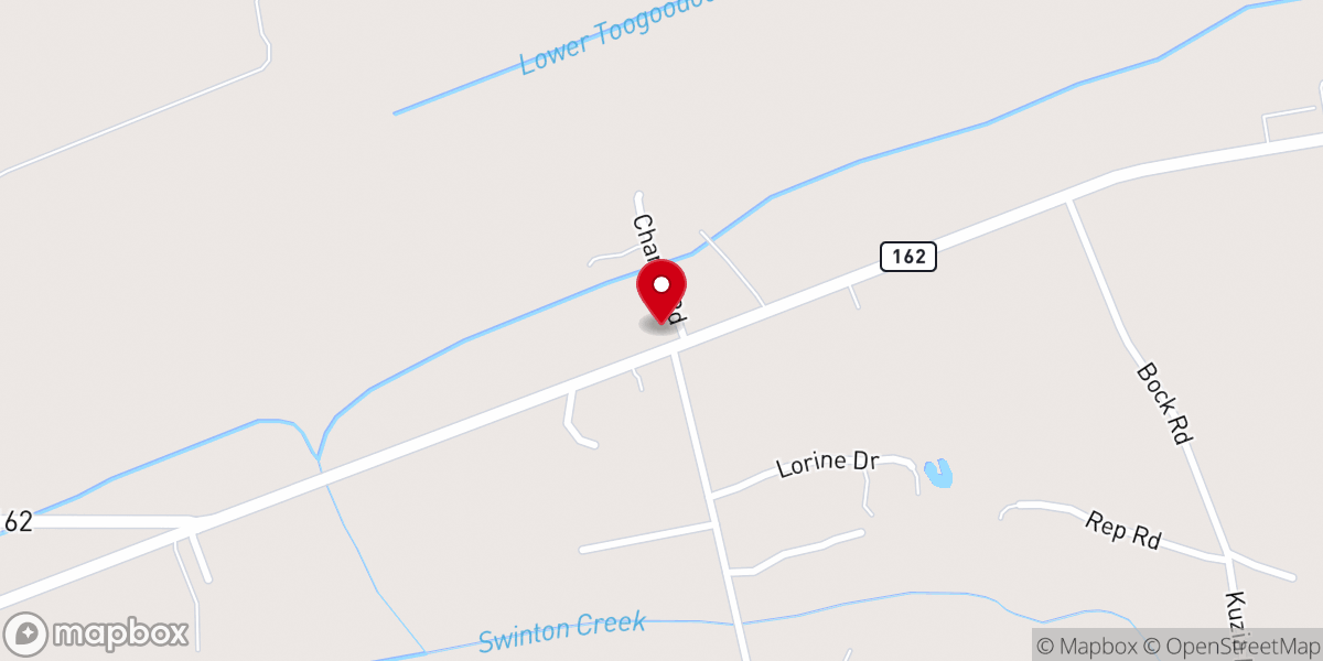 Map showing location of St Paul Presbyterian Church
