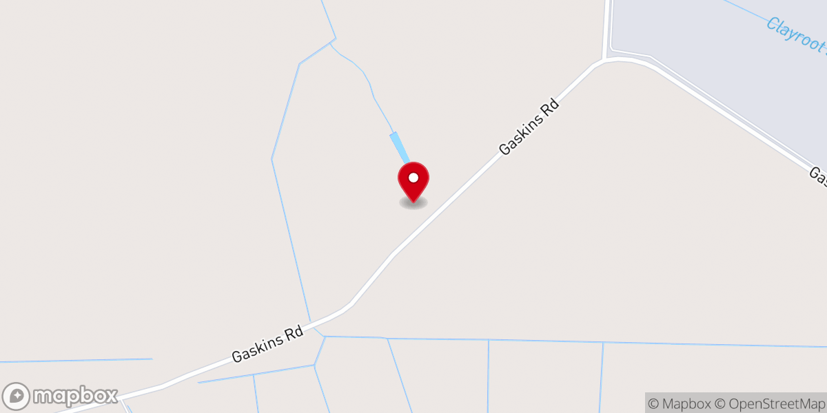 Map showing location of Mills Chapel FWB Church