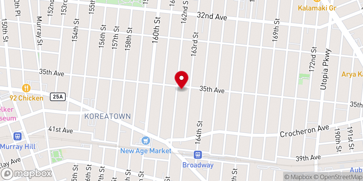 Map showing location of New Power Presbyterian Church