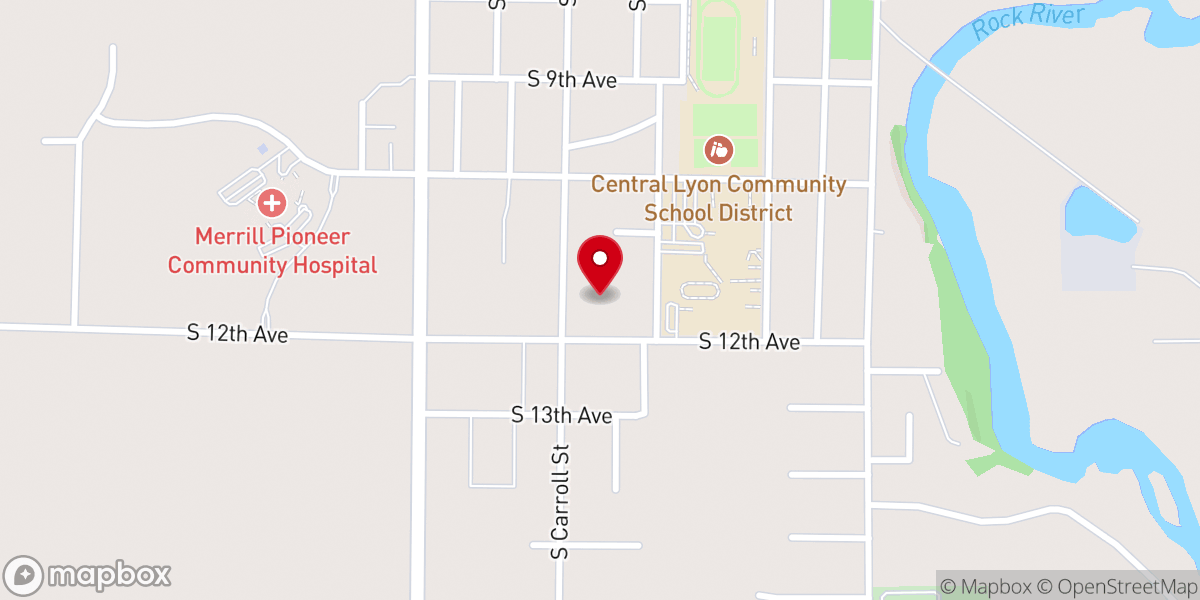 Map showing location of Holy Name Catholic Church