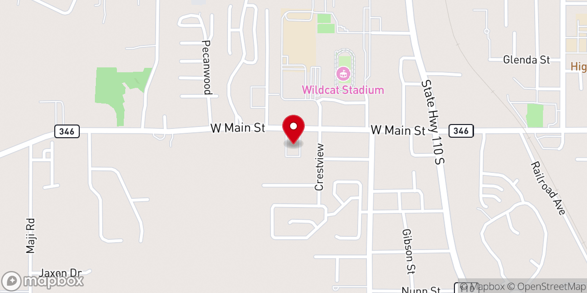 Map showing location of Whitehouse Methodist Church