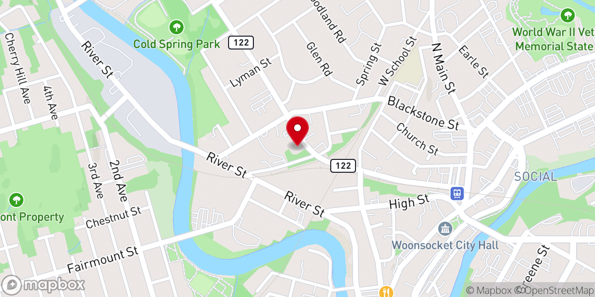 Map showing location of Saint Michael’s Ukrainian Orthodox Church