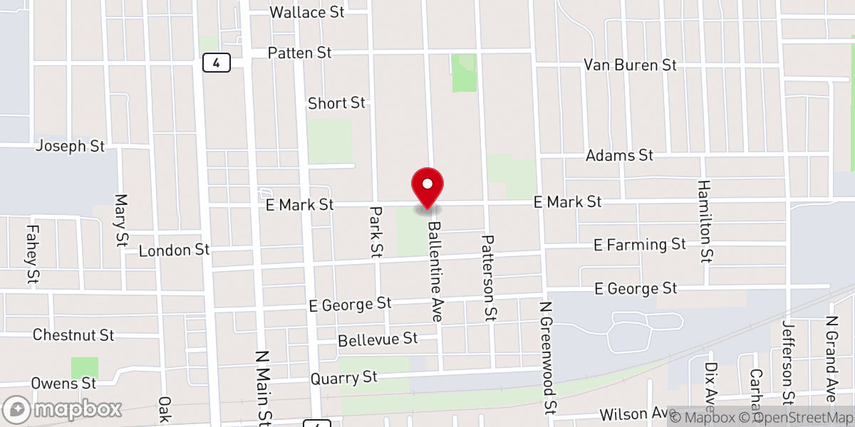 Map showing location of Christian Lighthouse Church