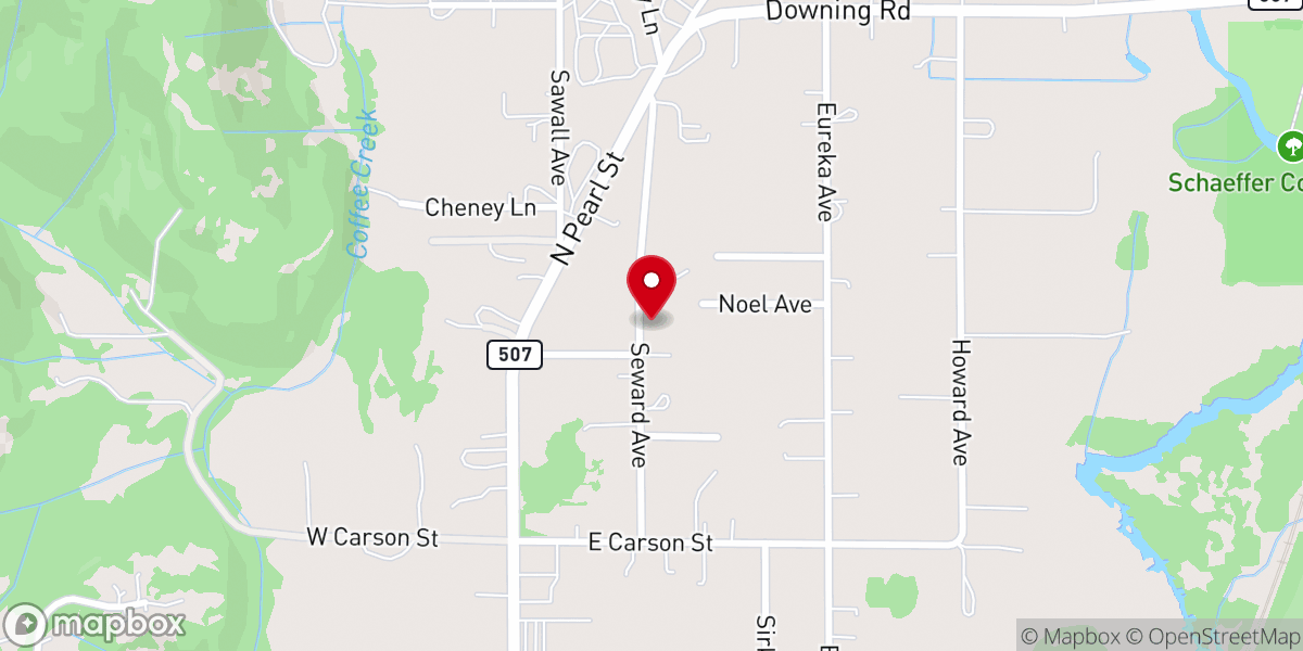 Map showing location of Christ the King Academy
