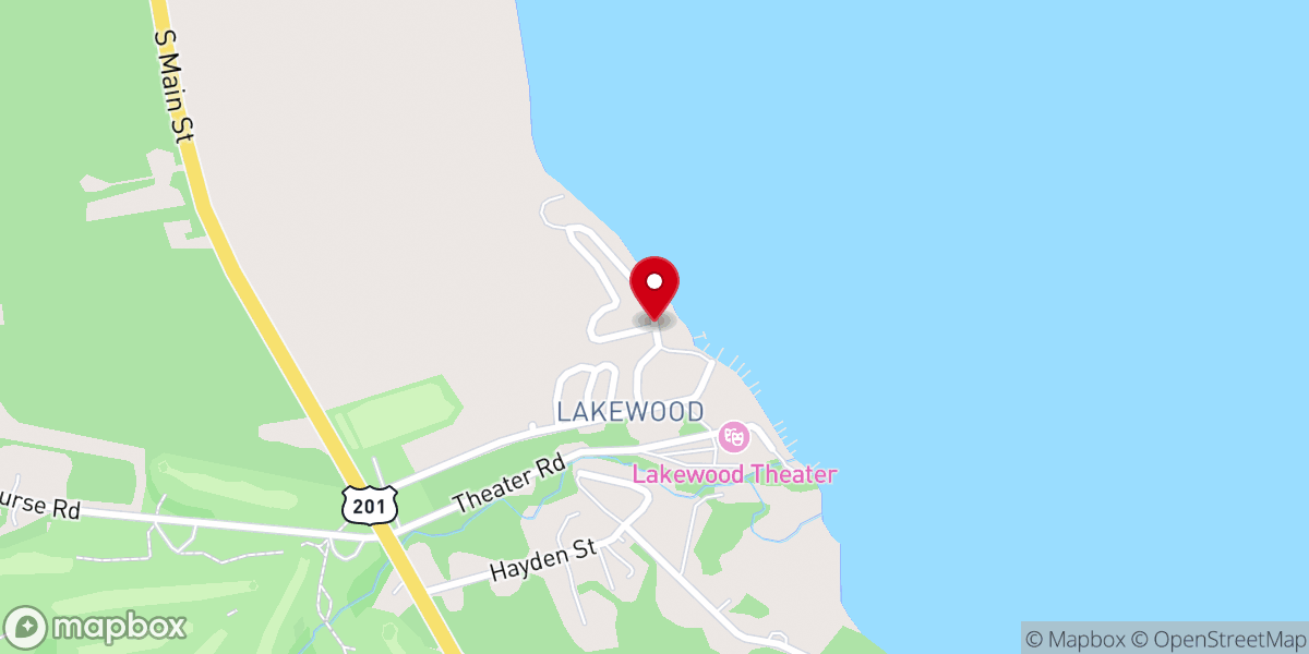 Map showing location of Madison Spiritualist Camp