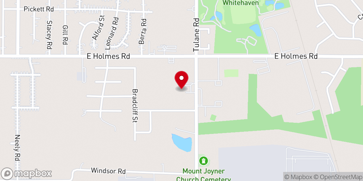 Map showing location of Rising Sun Missionary Baptist Church