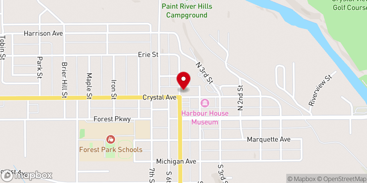 Map showing location of Guardian Angels Church