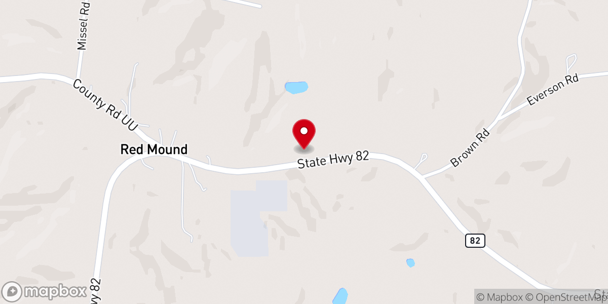Map showing location of New Hope Methodist Church