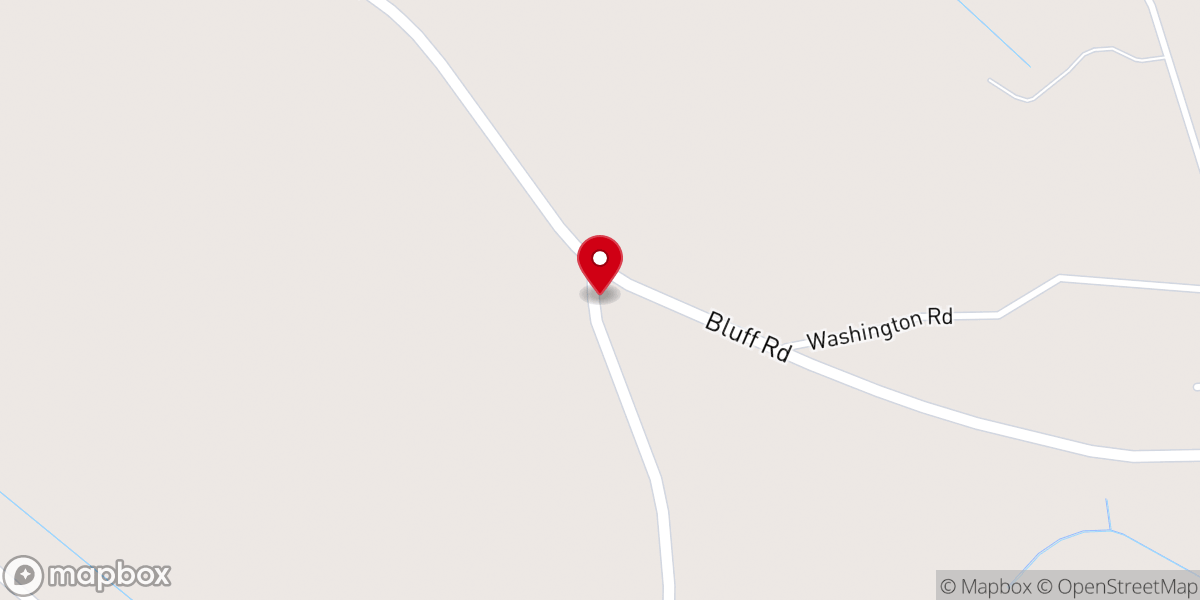 Map showing location of Little Bethel Baptist Church