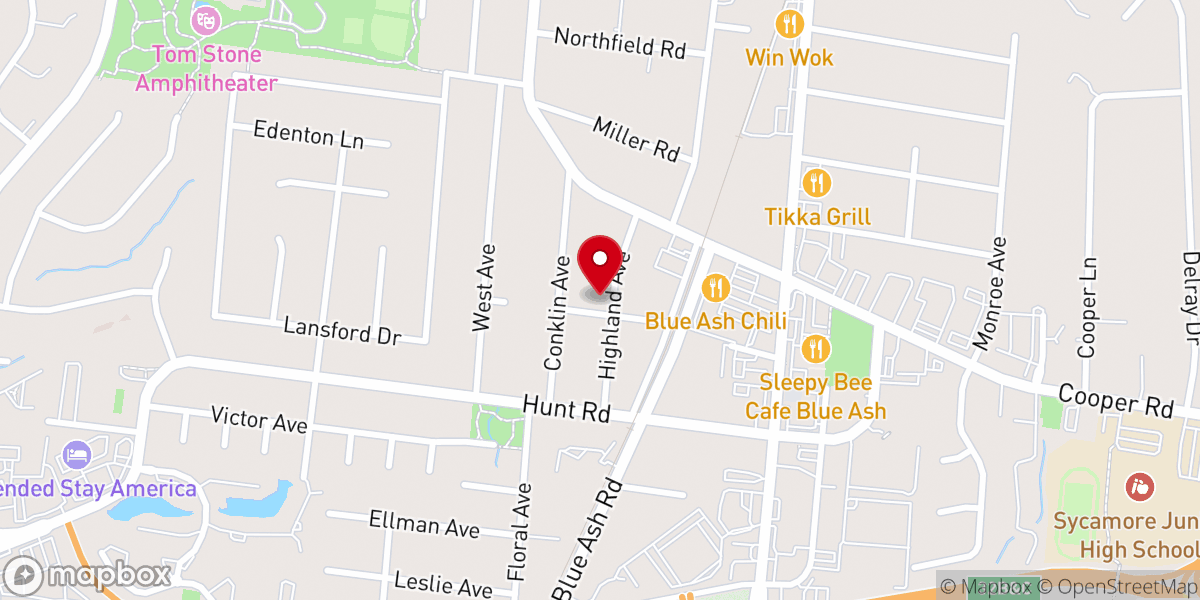 Map showing location of Lighthouse Baptist Church