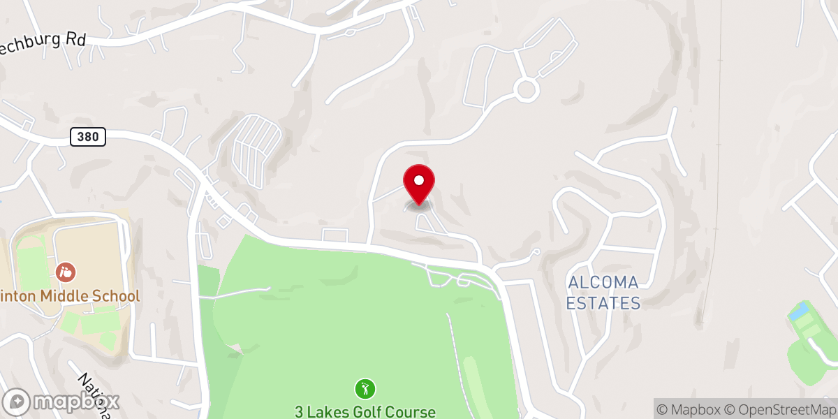 Map showing location of Trinity Tower United Methodist Church