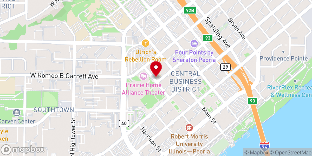 Map showing location of Sacred Heart of Jesus Catholic Church
