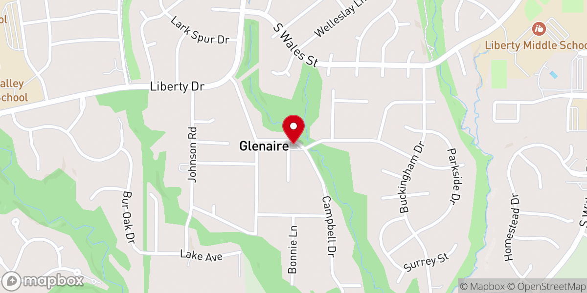 Map showing location of North Plains Baptist Church