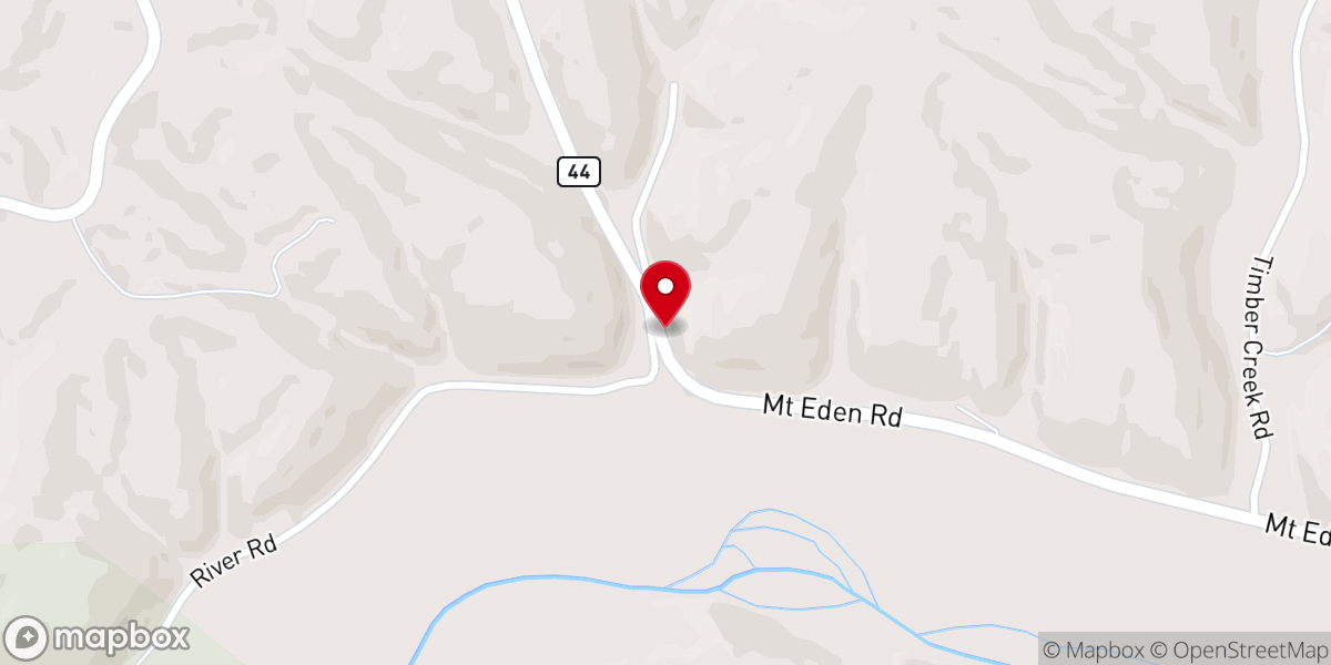 Map showing location of Pleasant Hill Christian Church