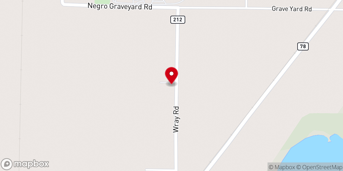Map showing location of Mt Zion F.W.B. Church