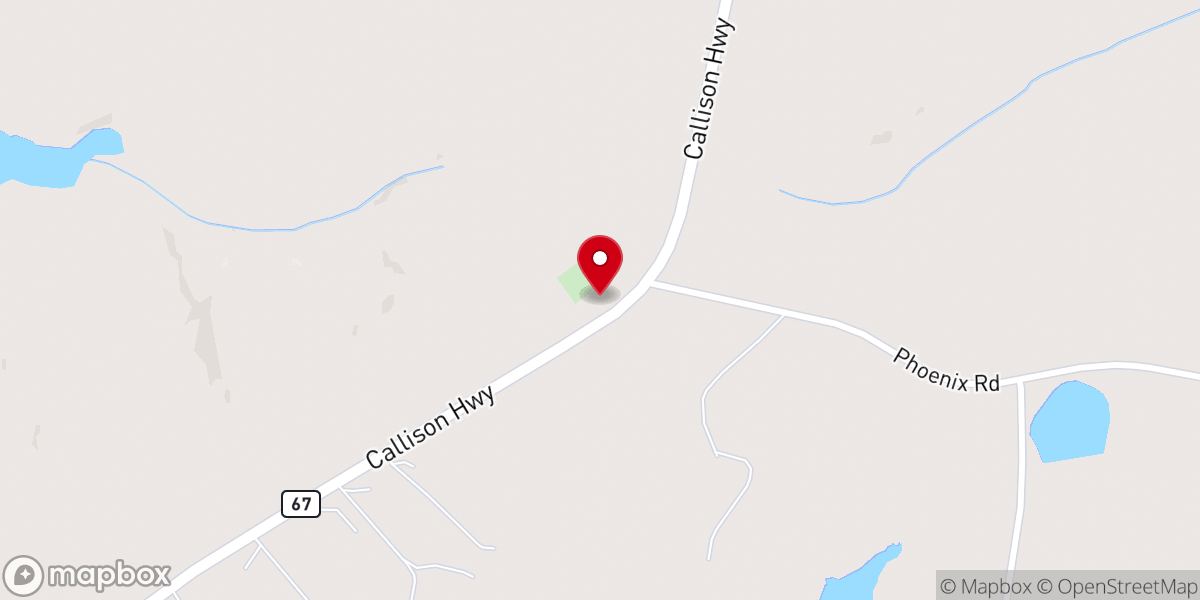 Map showing location of Rehoboth Church