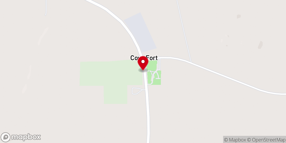 Map showing location of Cove Fort