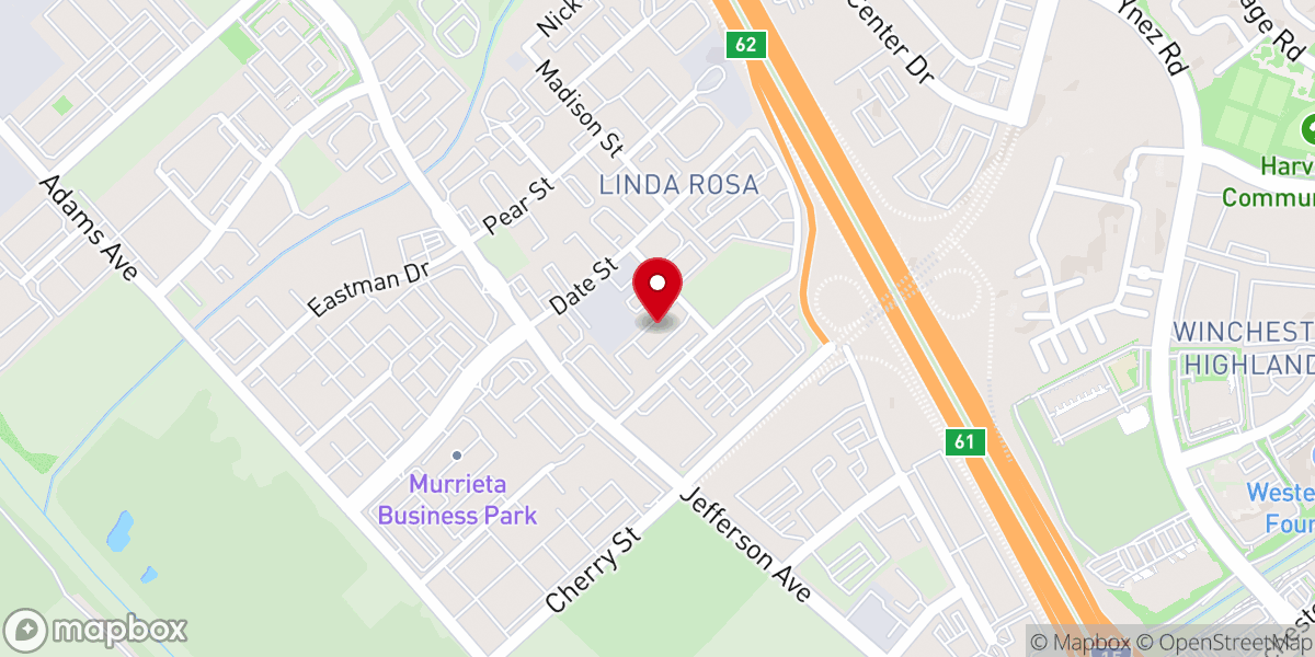 Map showing location of Saint Mary Antiochian Orthodox Church