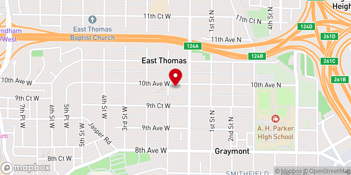 Map showing location of Redeemed Christian Church of God Jesus House Birmingham
