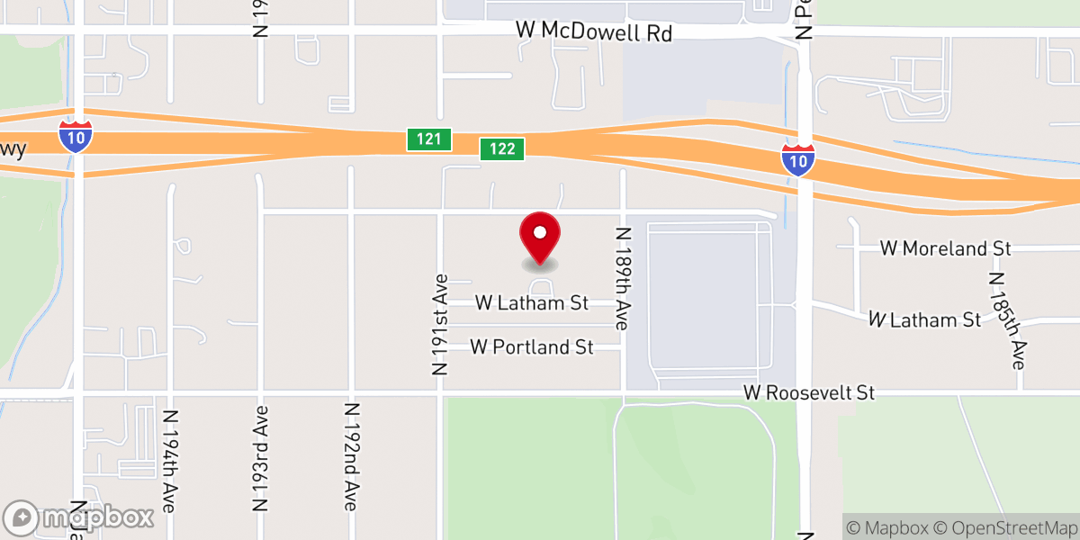 Map showing location of Lifeway Church Assembly-God