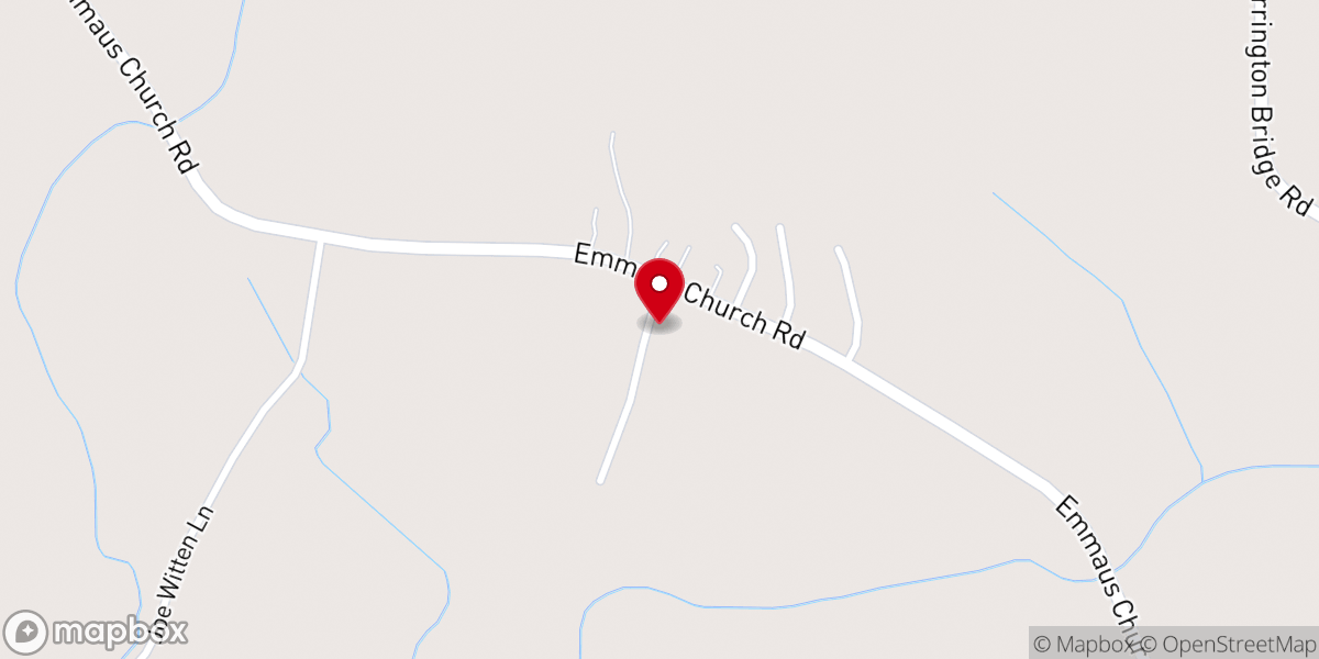 Map showing location of Wayne's Chapel Church of God of Prophecy