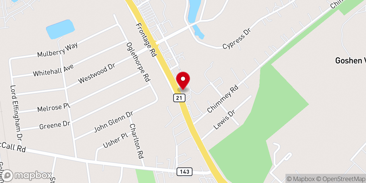 Map showing location of Connection Church Rincon