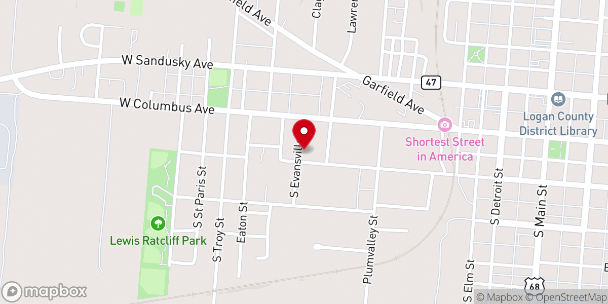 Map showing location of Christ Temple Church