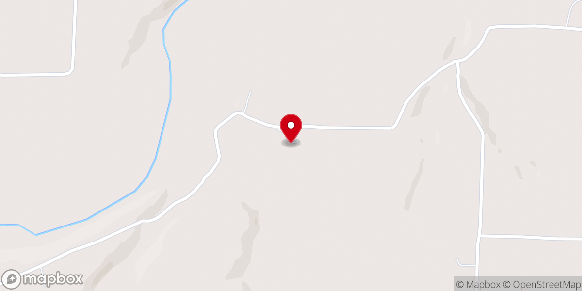 Map showing location of Benton Branch Church