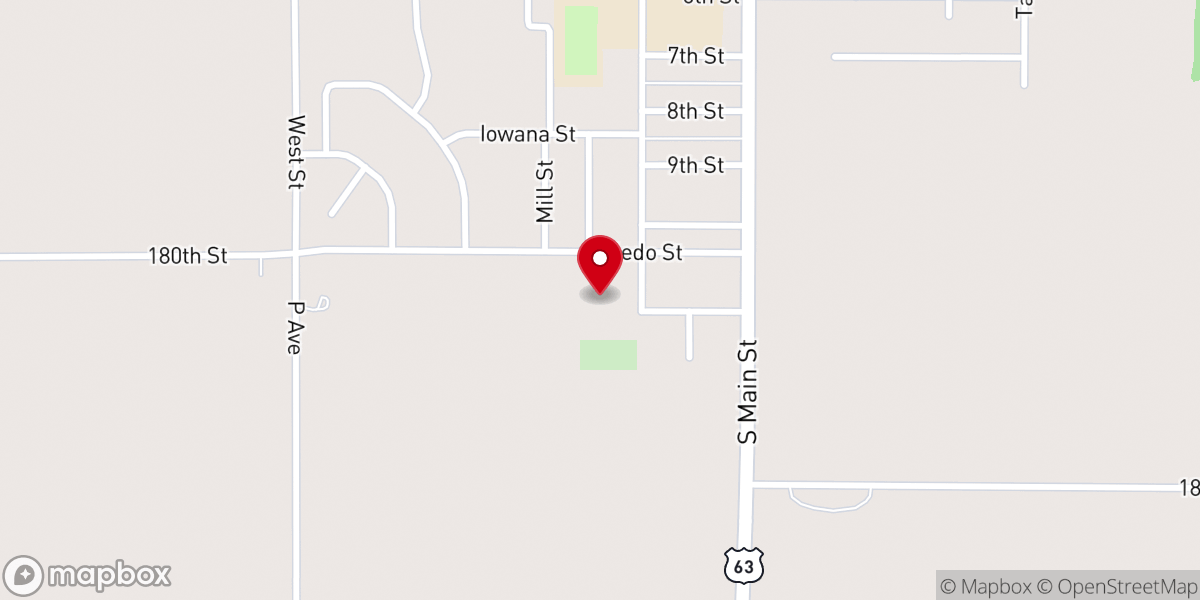 Map showing location of St Paul Catholic Church