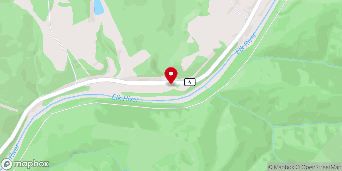 Map showing location of Keeners Ridge Community Church