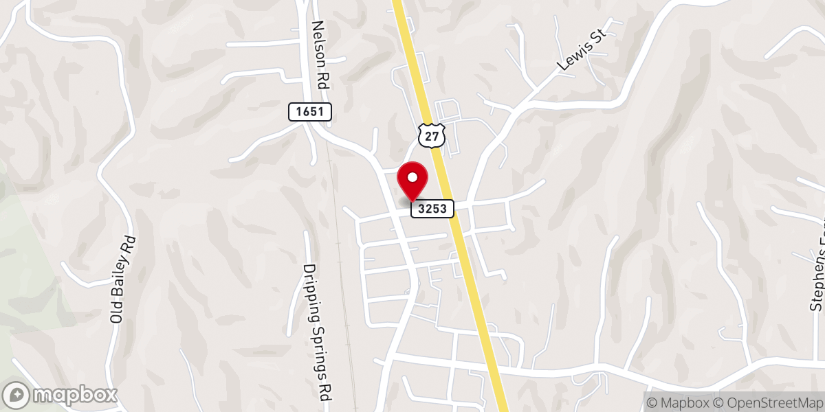 Map showing location of Emmanuel Christian Fellowship