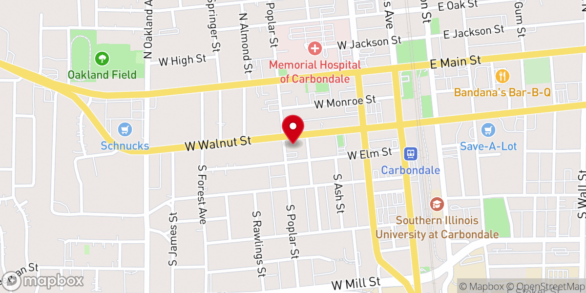 Map showing location of Saint Francis Xavier Catholic Church