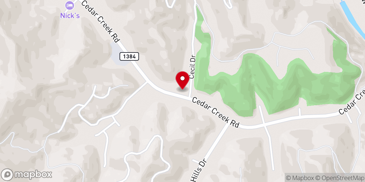 Map showing location of Presbyterian Church