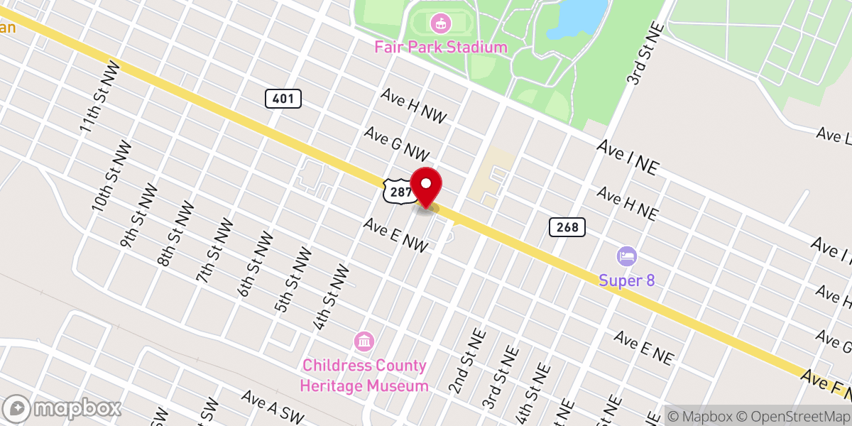 Map showing location of Apostolic Faith Church
