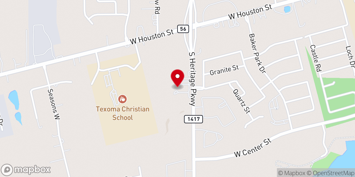 Map showing location of Harvest Time Assembly of God
