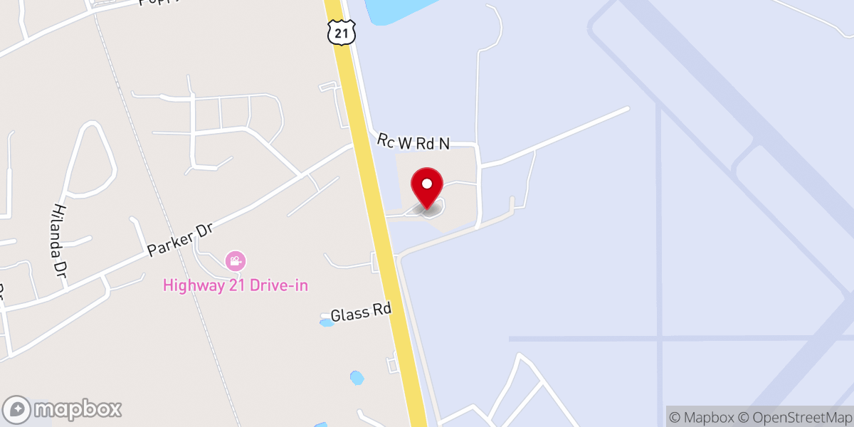 Map showing location of Allen Chapel AME