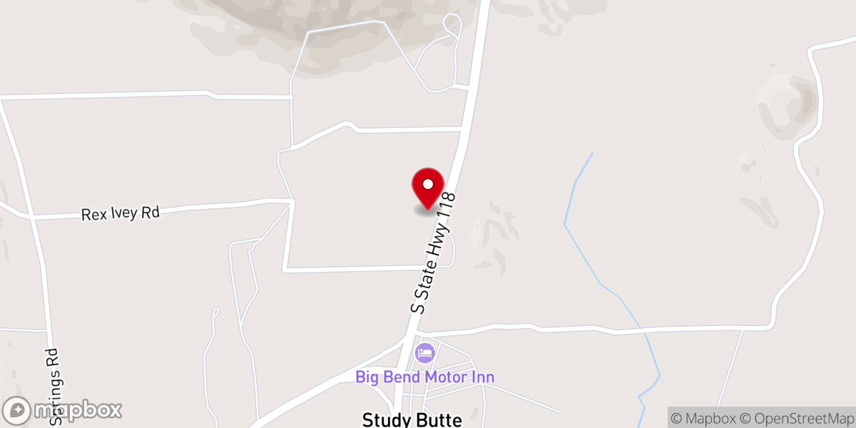 Map showing location of Big Bend Church