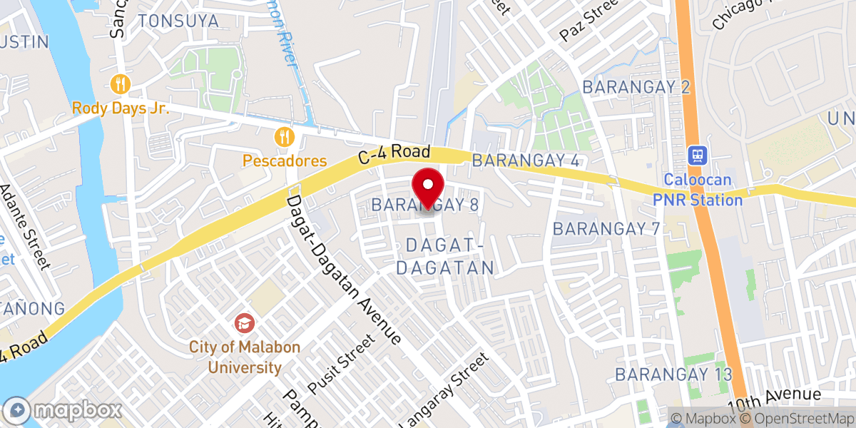 Map showing location of The Primitive Baptist Church of Kaunlaran Caloocan City