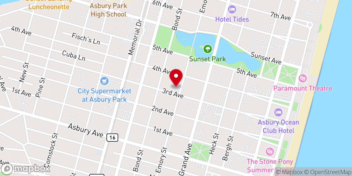 Map showing location of United Fellowship Baptist Church