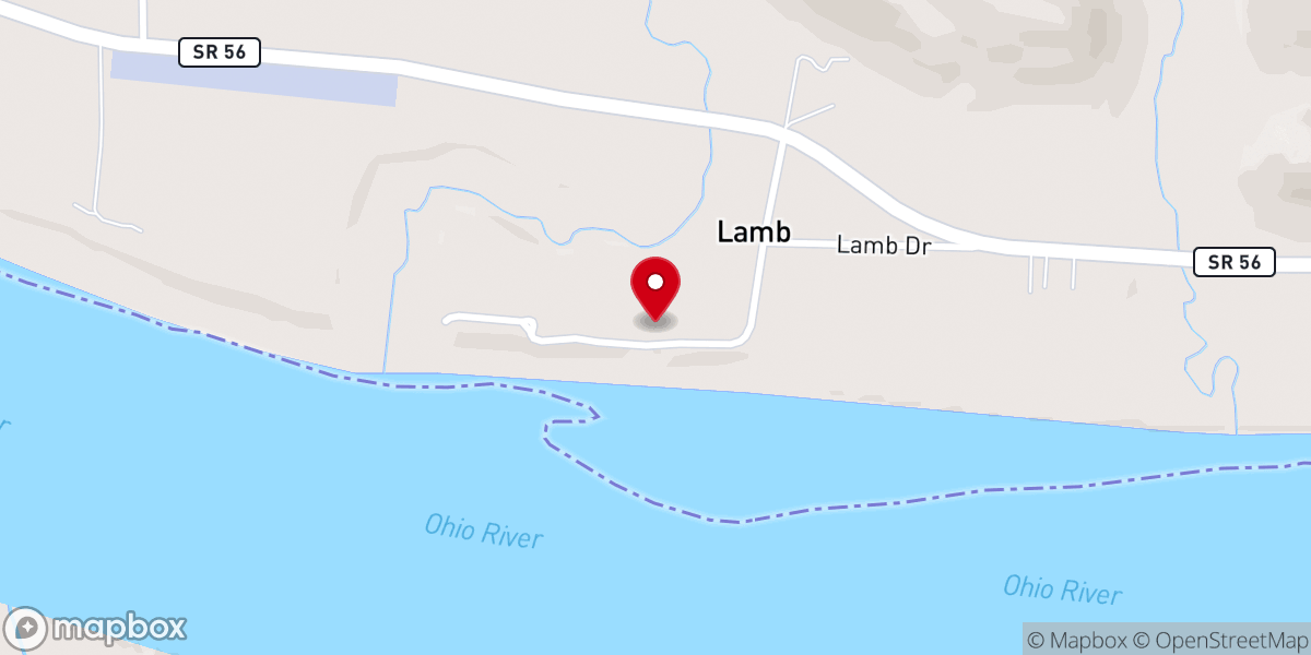 Map showing location of Union Baptist Church