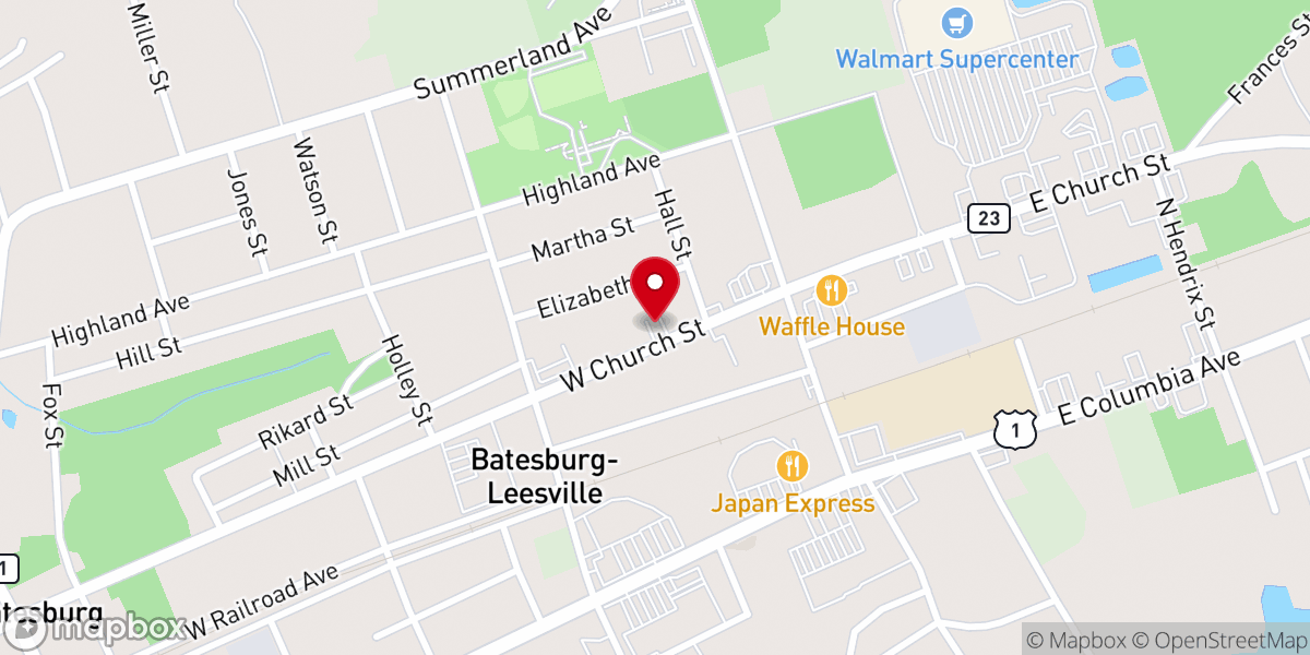 Map showing location of National Gold Buyers