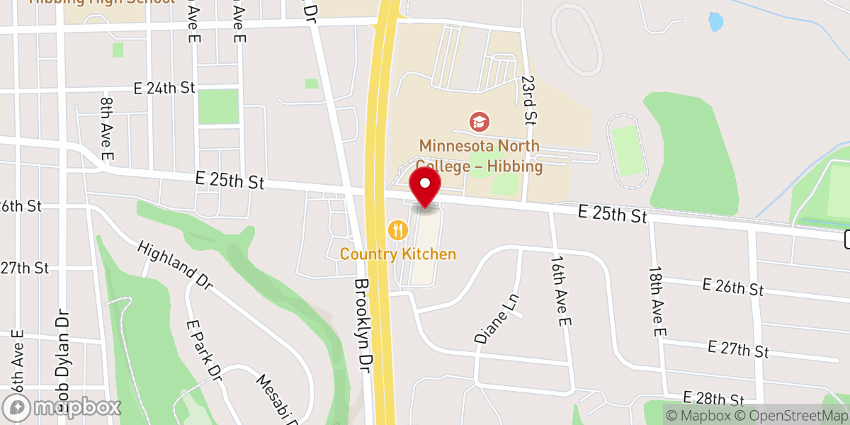 Map showing location of Pizza Ranch
