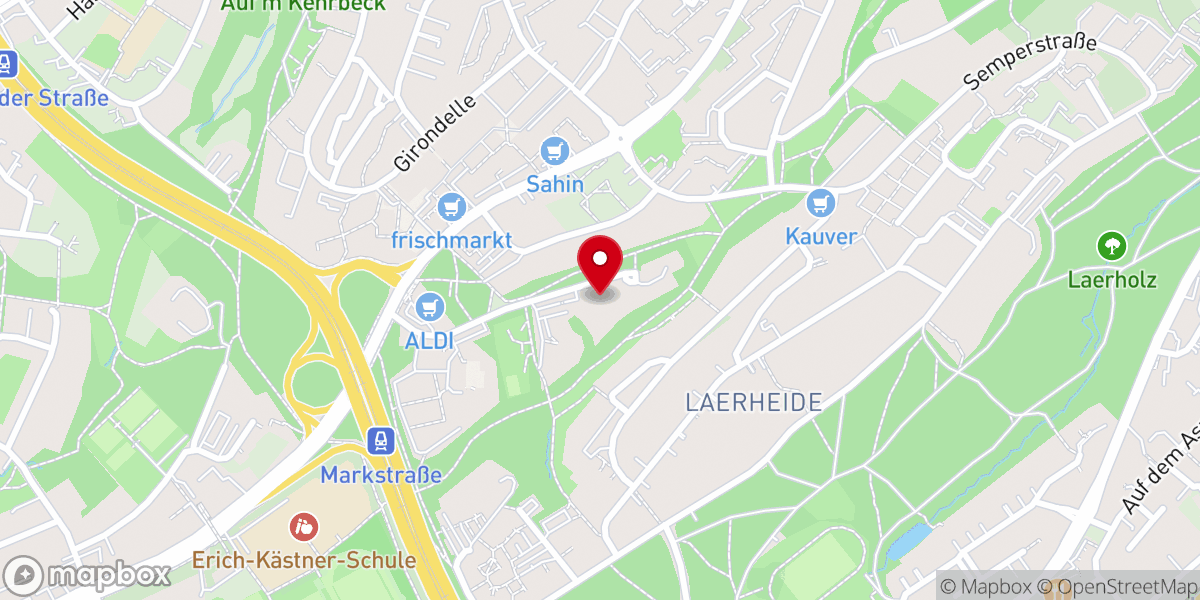 Map showing location of Roncalli-Haus Bochum