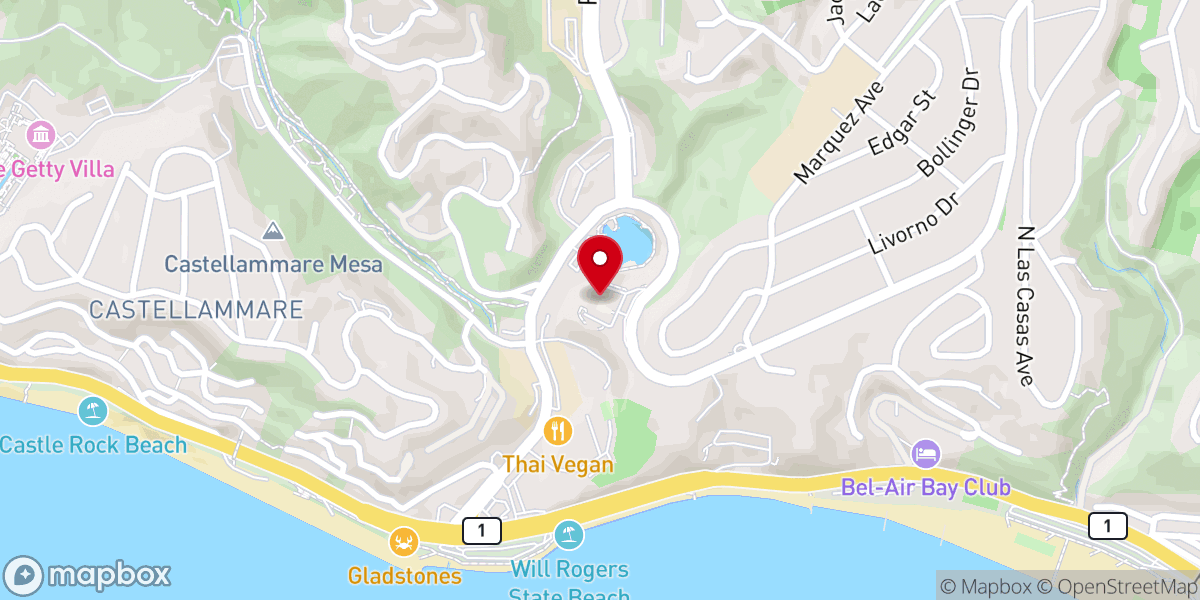Map showing location of Self-Realization Fellowship Temple