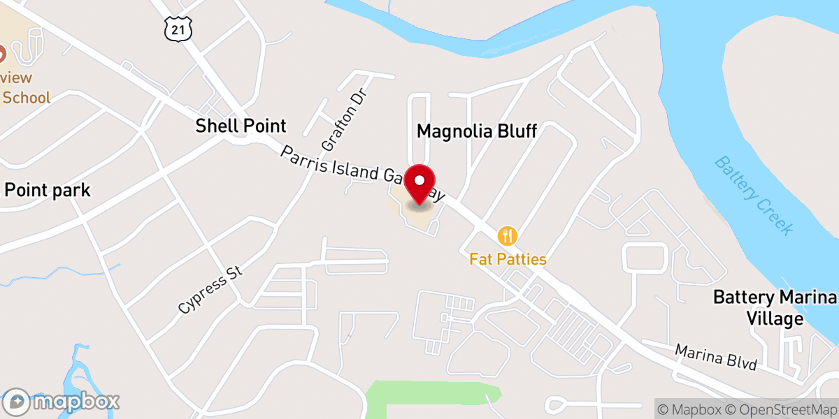 Map showing location of Praise Assembly of God