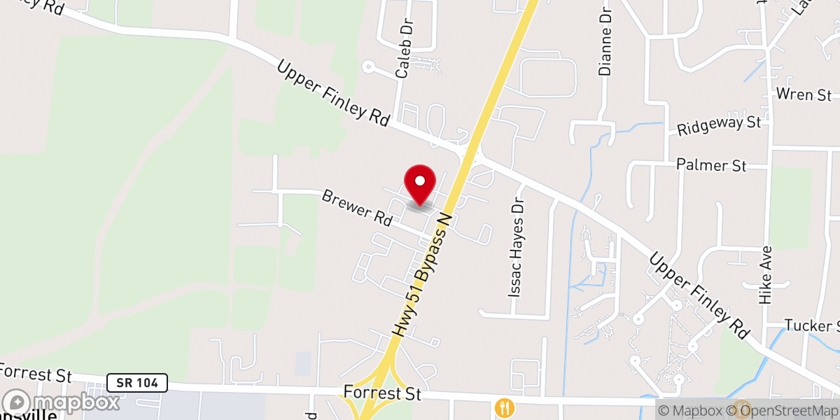 Map showing location of Love & Truth Church