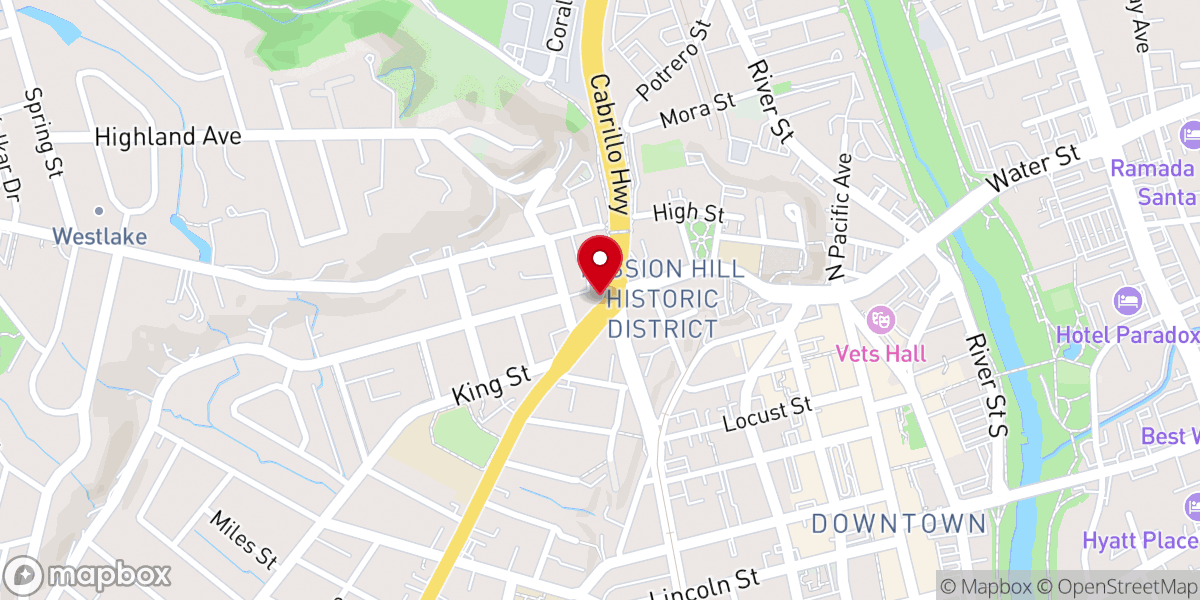 Map showing location of Vintage Faith Church