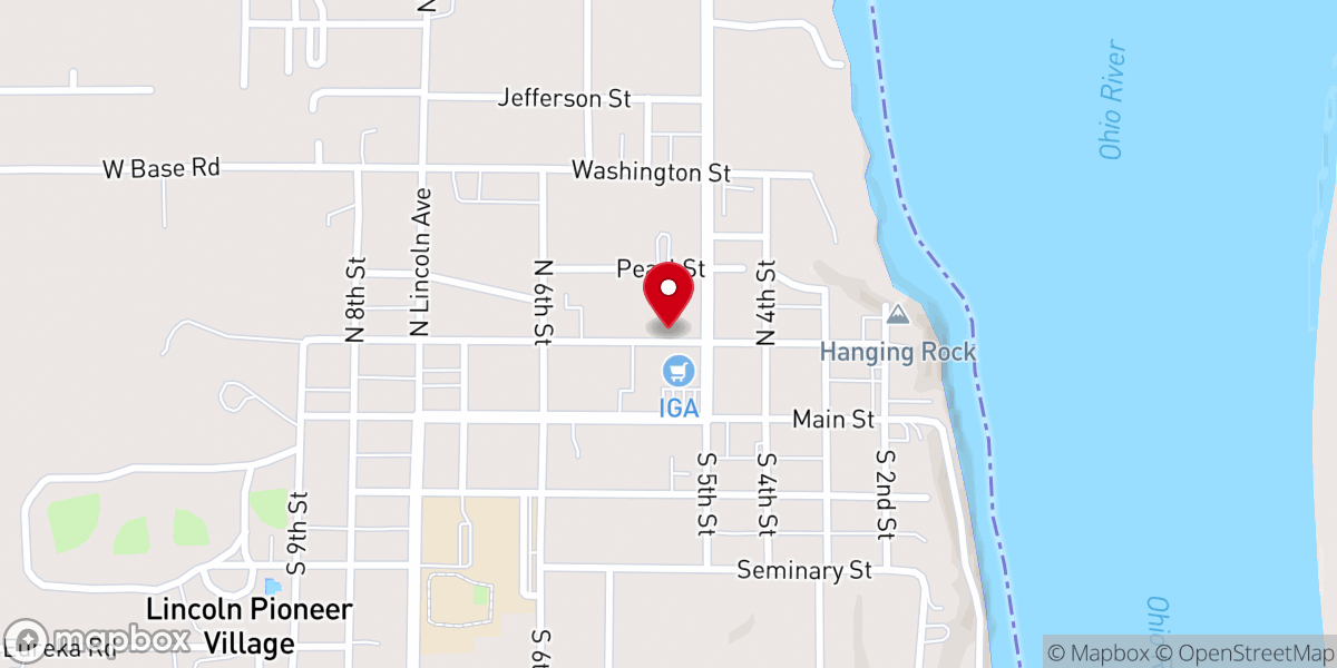 Map showing location of Gospel Mission