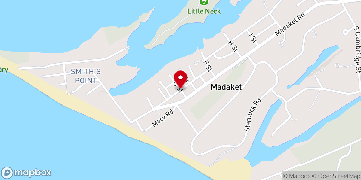 Map showing location of Assembly of God Missionary in Nantucket Inc