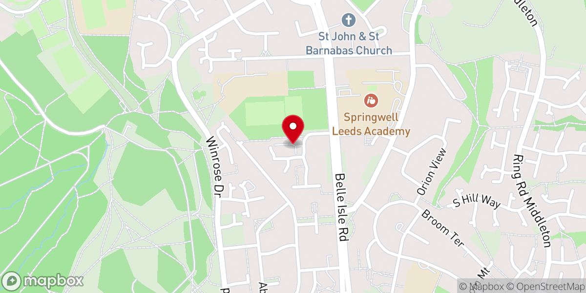Map showing location of St Margaret Clitherow Catholic Parish